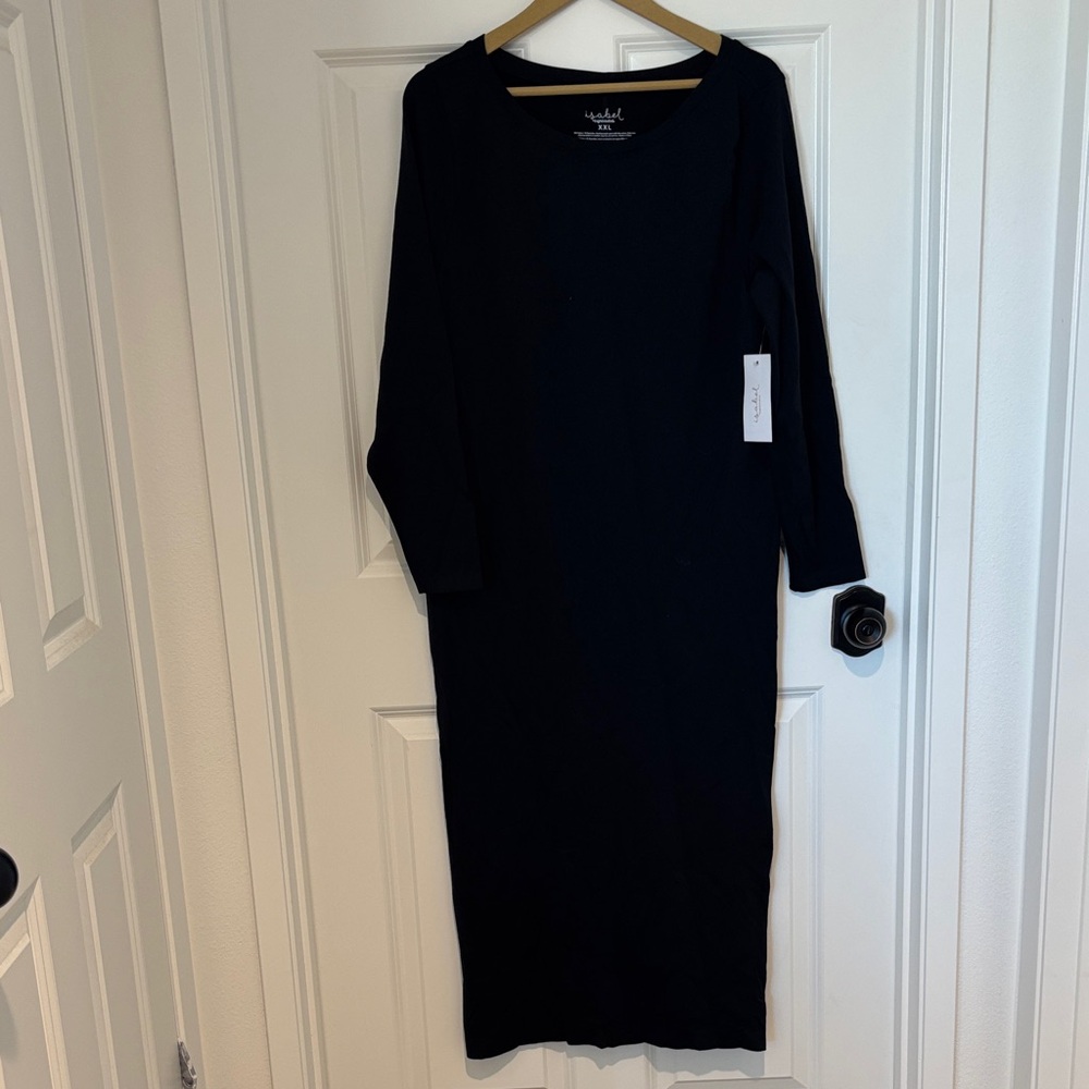 Isabel Maternity by Ingrid & Isabel Elegant Black Long Sleeve Dress